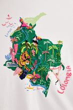 Cargar imagen en el visor de la galería, Camiseta Selva Mapa Verde Mujer