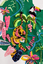 Cargar imagen en el visor de la galería, Camiseta Selva Mapa Verde Mujer