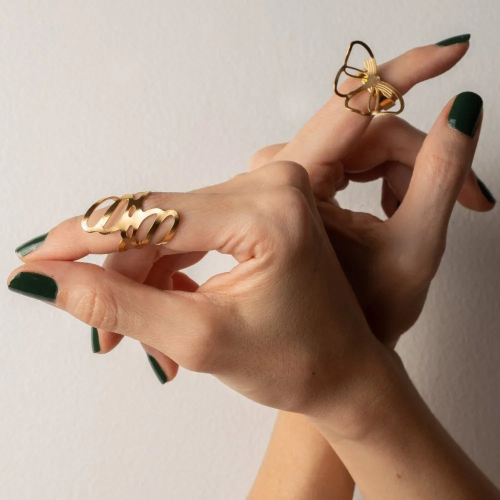 Anillo Morpho Mariposa