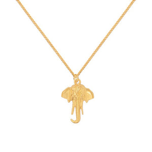 Collar Cadena Oro Elefante